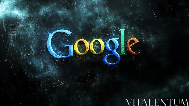 Google's Neon Dream in the Digital Storm.