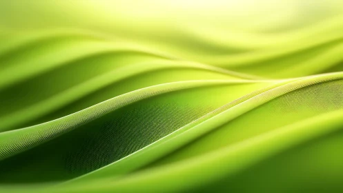 Layered lime fabric waves in soft macro abstraction.