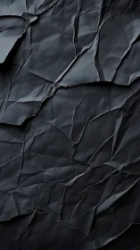 Midnight paper folds quietly sketch a shadowy landscape