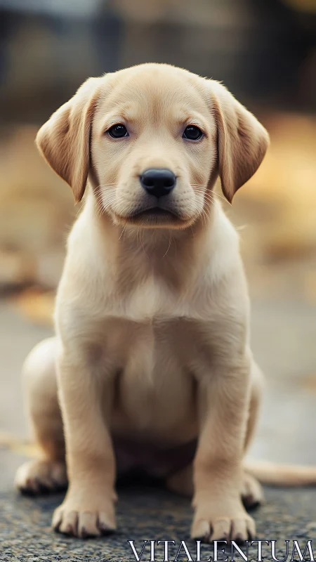 Small philosopher pup studies the world with quiet wonder