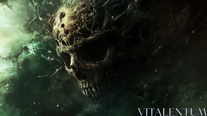 Cosmic rot blossoms into a devouring nebula skull