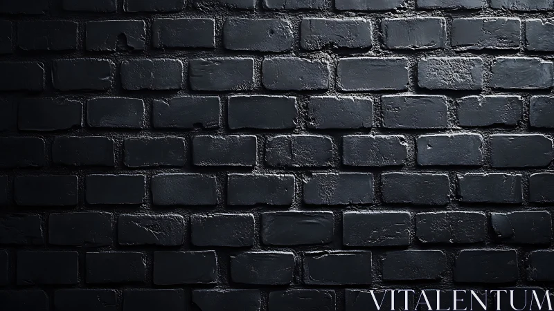 Moody dark brick wall with soft light and quiet texture.