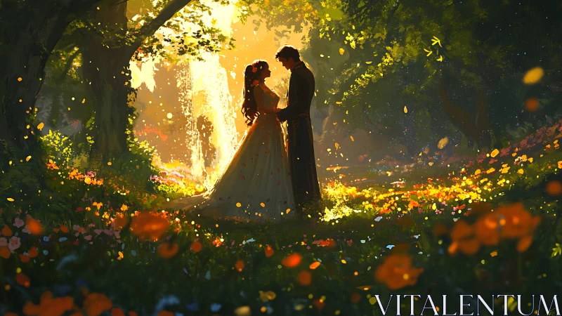 Enchanted Forest Wedding in Golden Light.