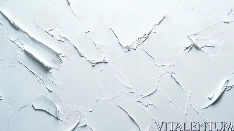 Abstract white textured paint background with palette knife strokes.