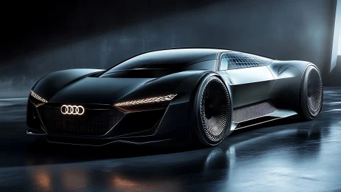 Midnight concept coupe prowls a chrome-slicked future studio