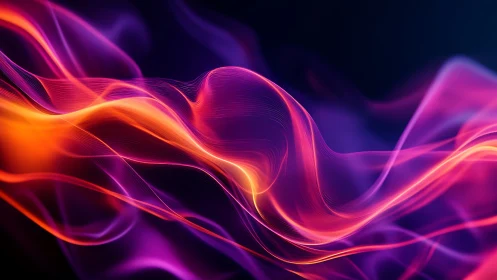 Flowing Neon Streams: Abstract Luminescence.