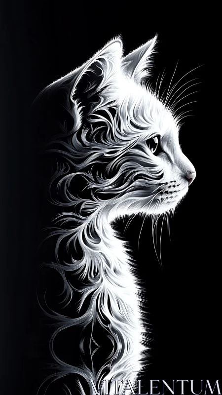 Monochromatic Cat Head Profile Study