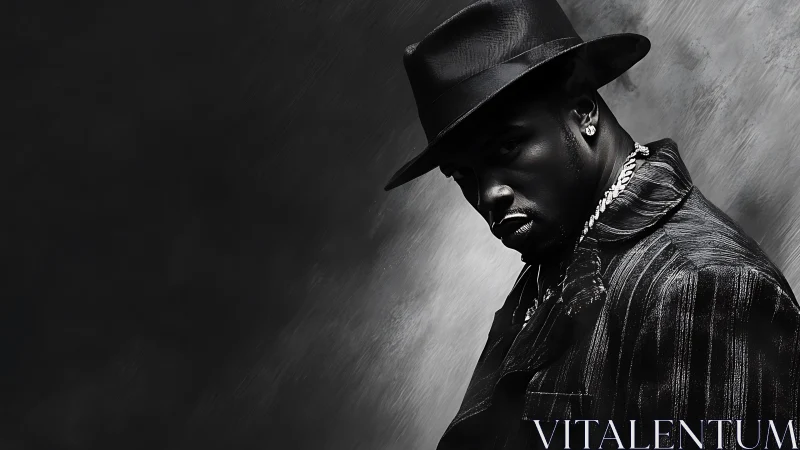 Smoldering portrait captures stylish man in dramatic shadows