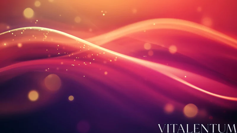 Luminous sunset waves drifting through cosmic dusk.