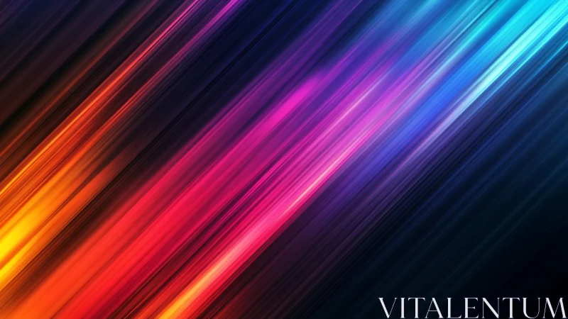 Chromatic light streak vectors in diagonal gradient field.
