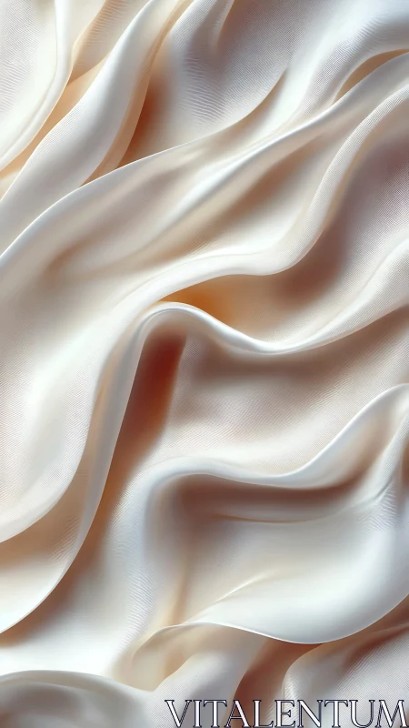 Macro study of ivory satin folds with directional soft lighting.
