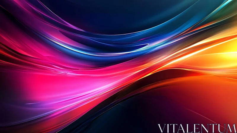 Vibrant abstract light waves in flowing neon gradients.