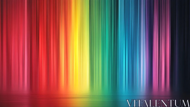 Vertical spectral light streaks with smooth gradient dispersion