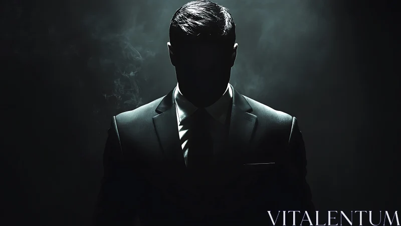 Shadowborne gentleman carved from noir-tinted midnight.