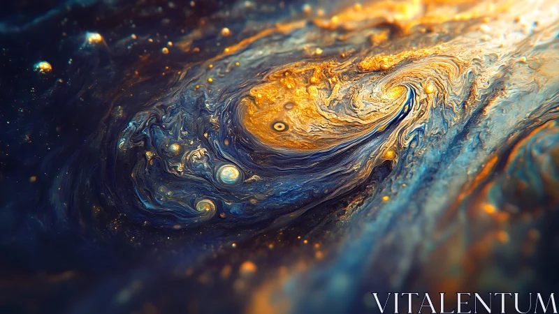 Fluid cosmic vortex renders turbulent metallic nebular currents