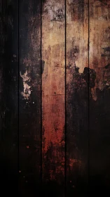 Burnt umber lumber boards with timeworn urban grit.