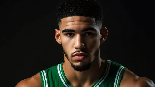 Courtbound intensity sharpens under sculpted studio light