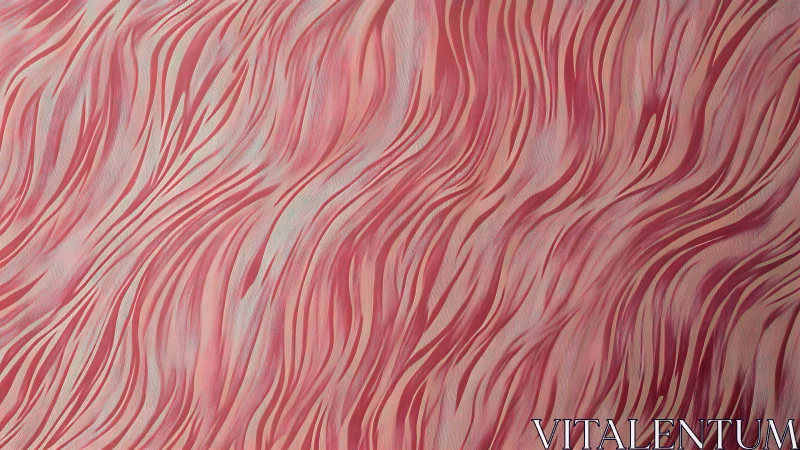 Curved linear striations form a continuous pink flowing field