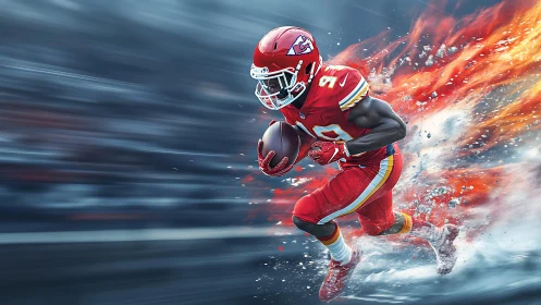 Gridiron comet sprints through fire and ice at full tilt.