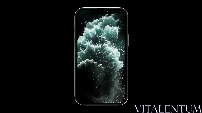 Luminous Cloud Explosion Erupts From Smartphone Screen