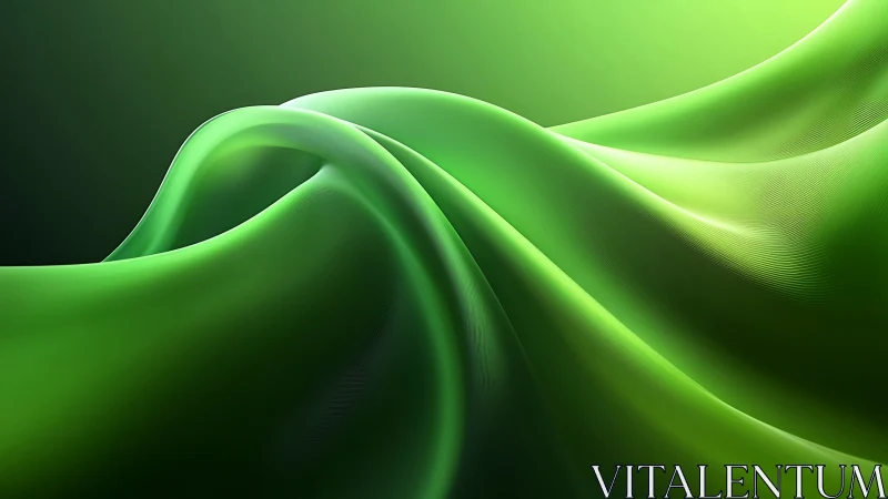 Liquid leaf horizons in luminous neon green motion.