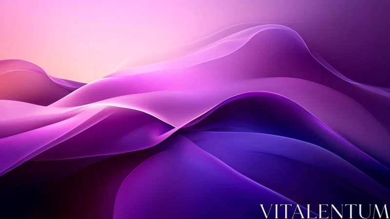 Gradient-lit translucent waveforms in layered digital topology.