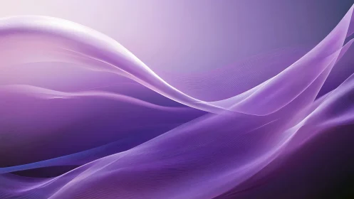 Silken violet waves drift through luminous digital dusk.