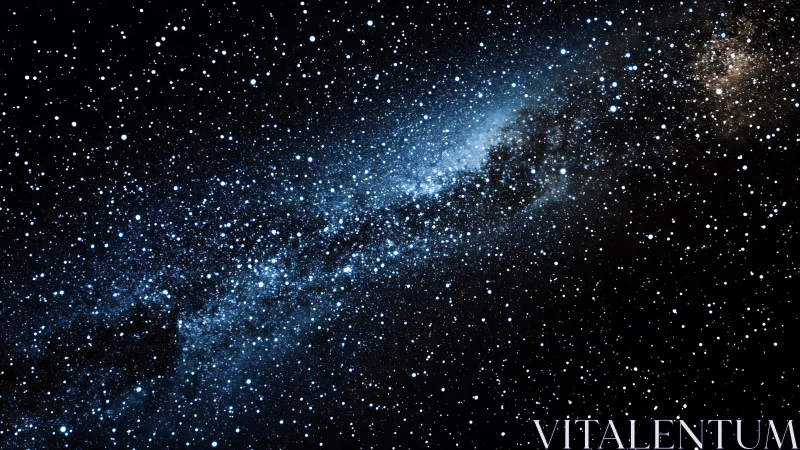 Starlit river of the Milky Way drifts gently across space