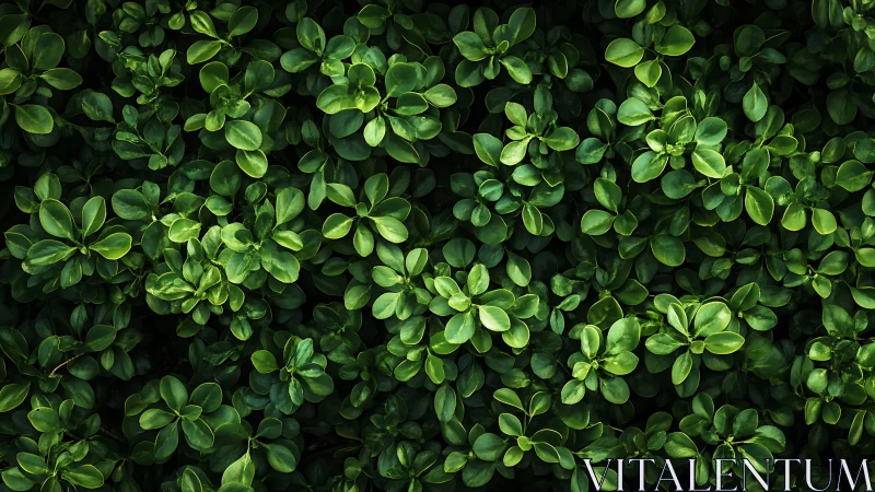 Lush green foliage fills a dense, vibrant natural backdrop.