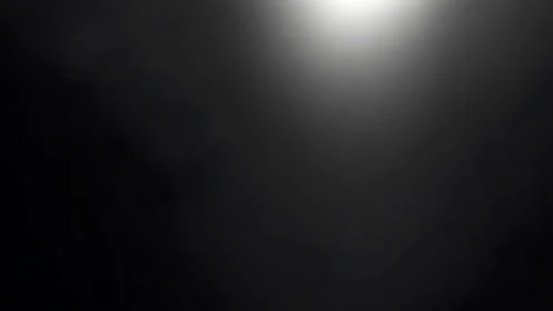 Lonely spotlight halo carving silence in charcoal dark.