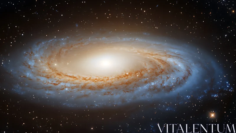 Edge-on spiral galaxy shows luminous core and diffuse halo