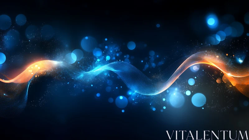 Dual-color luminescent waveforms traverse a deep digital void