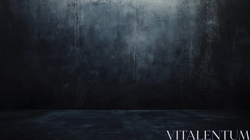 Moody dark concrete wall and floor in empty studio space.