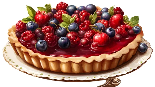 Bursting berry tart invites sweet bites and cozy moments