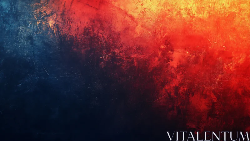 Twilight collision of ember skies and midnight depths.