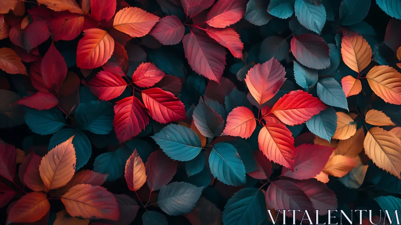 Autumn leaves rehearse a neon waltz under twilight hush