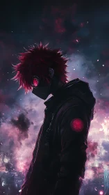 Neon Ashwatcher in a Blushing Apocalypse Skyline.