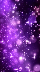 Glowing purple starlight drifting through a dreamy night sky.