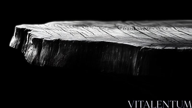 Monochrome close view isolates cross cut timber surface