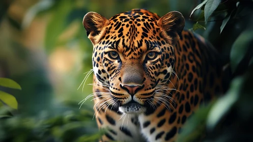 Leopard portrait shows razor‑sharp rosette pattern and shallow bokeh field