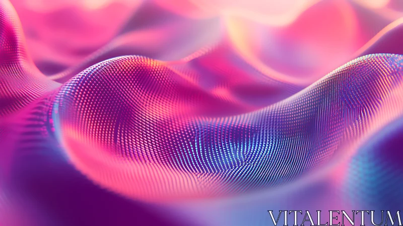 3D iridescent wavefield with micro-mesh surface modulation.