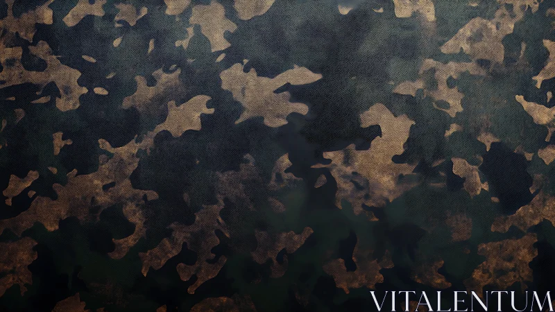 Brown and green camouflage pattern on textured surface.