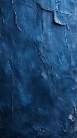 Midnight cobalt wall where textured shadows quietly gather.