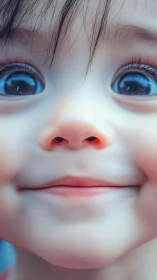 Bright-Eyed Wonder: A Child's Pure Joy.