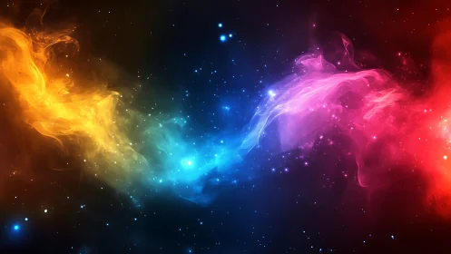 Chromatic nebula stream with triadic spectral energy flow.