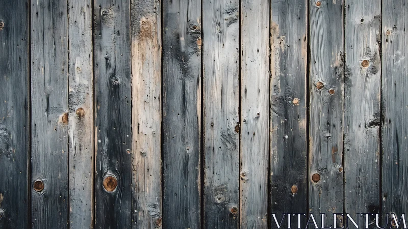 Weathered vertical wood planks with cool gray distressing.