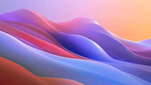 Soft sunset waves of color rolling through gentle light.