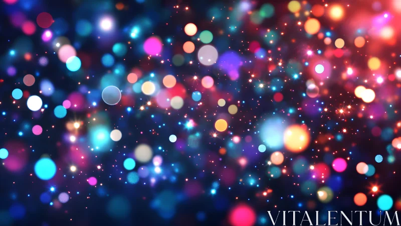 Colorful Bokeh Lights Abstract Background with Vibrant Glow.