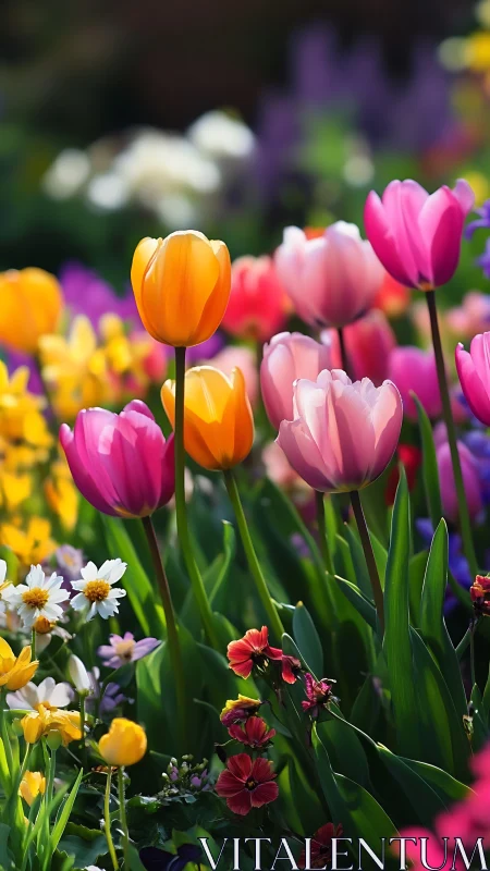 Spring's Vibrant Tulip Garden Celebration.