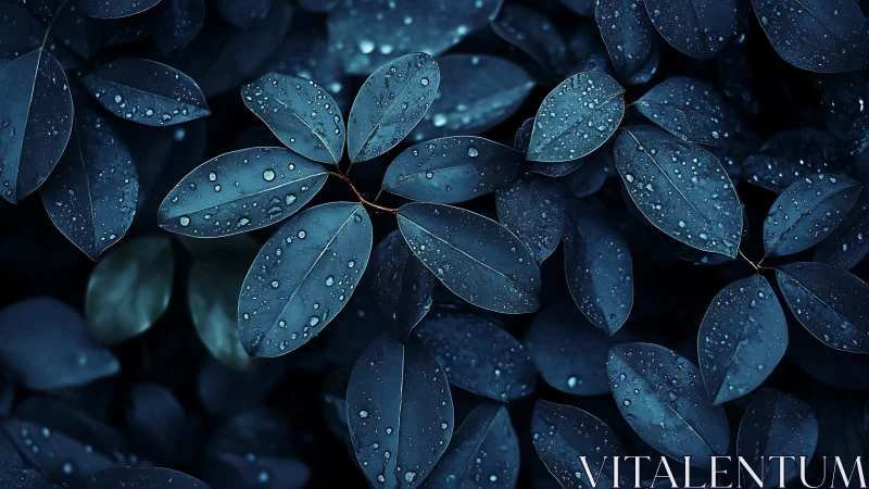 Midnight leaves whisper softly under lingering rainlight